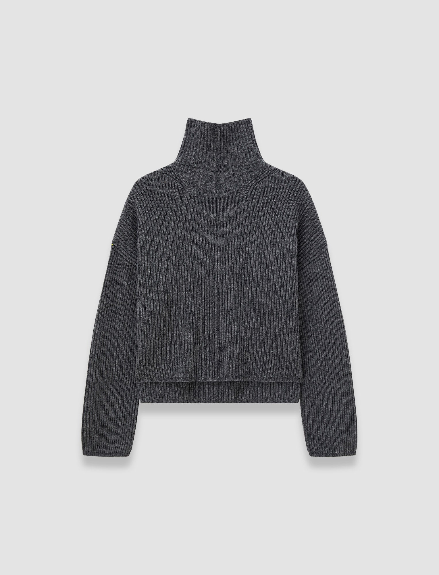 CFCLロンハーマン購入シルバーハイネック Light Cardigan Stitch ハイネックジャンパー - グレー | JOSEPH JP