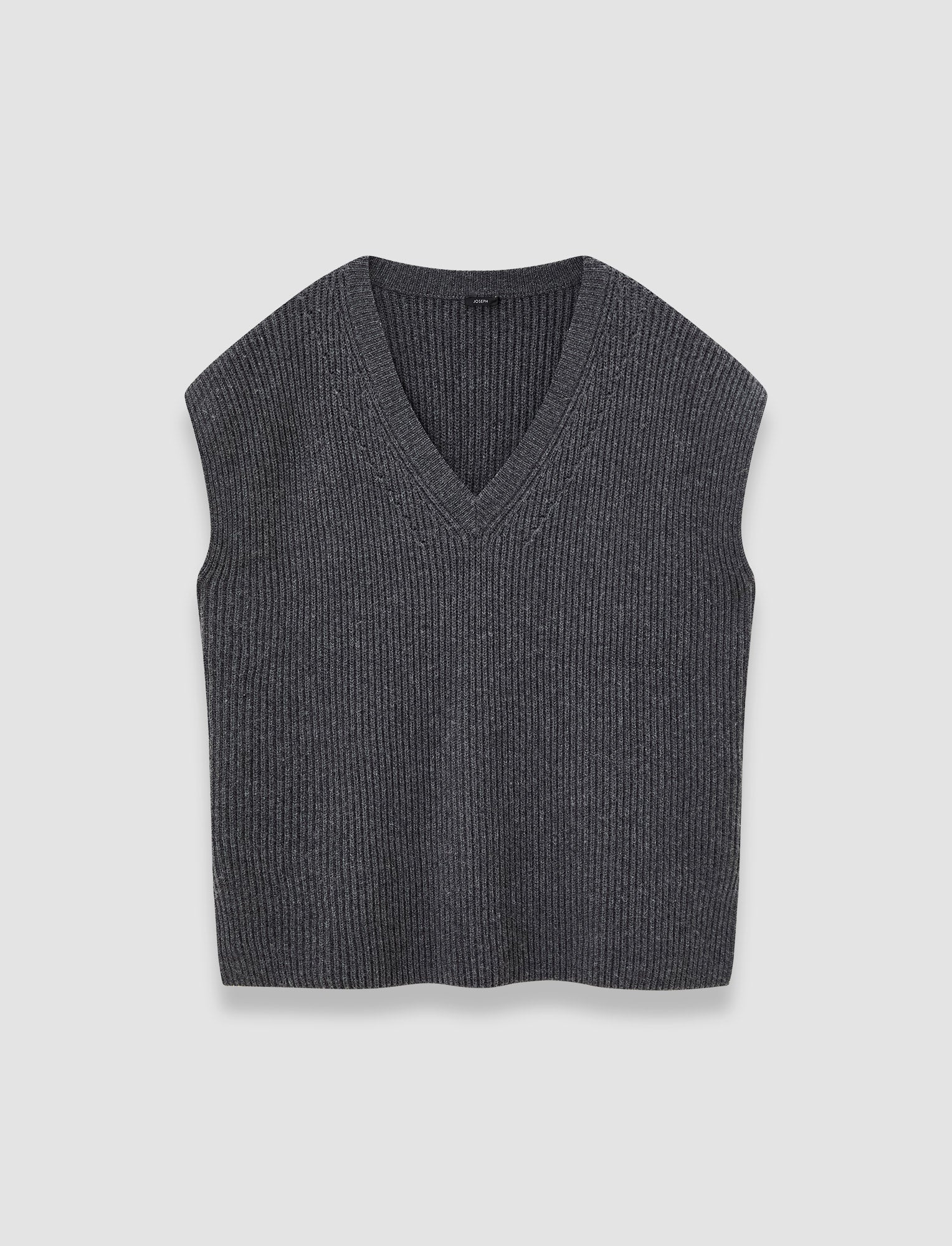 grey-light-cardigan-stitch-vest-JOSEPH