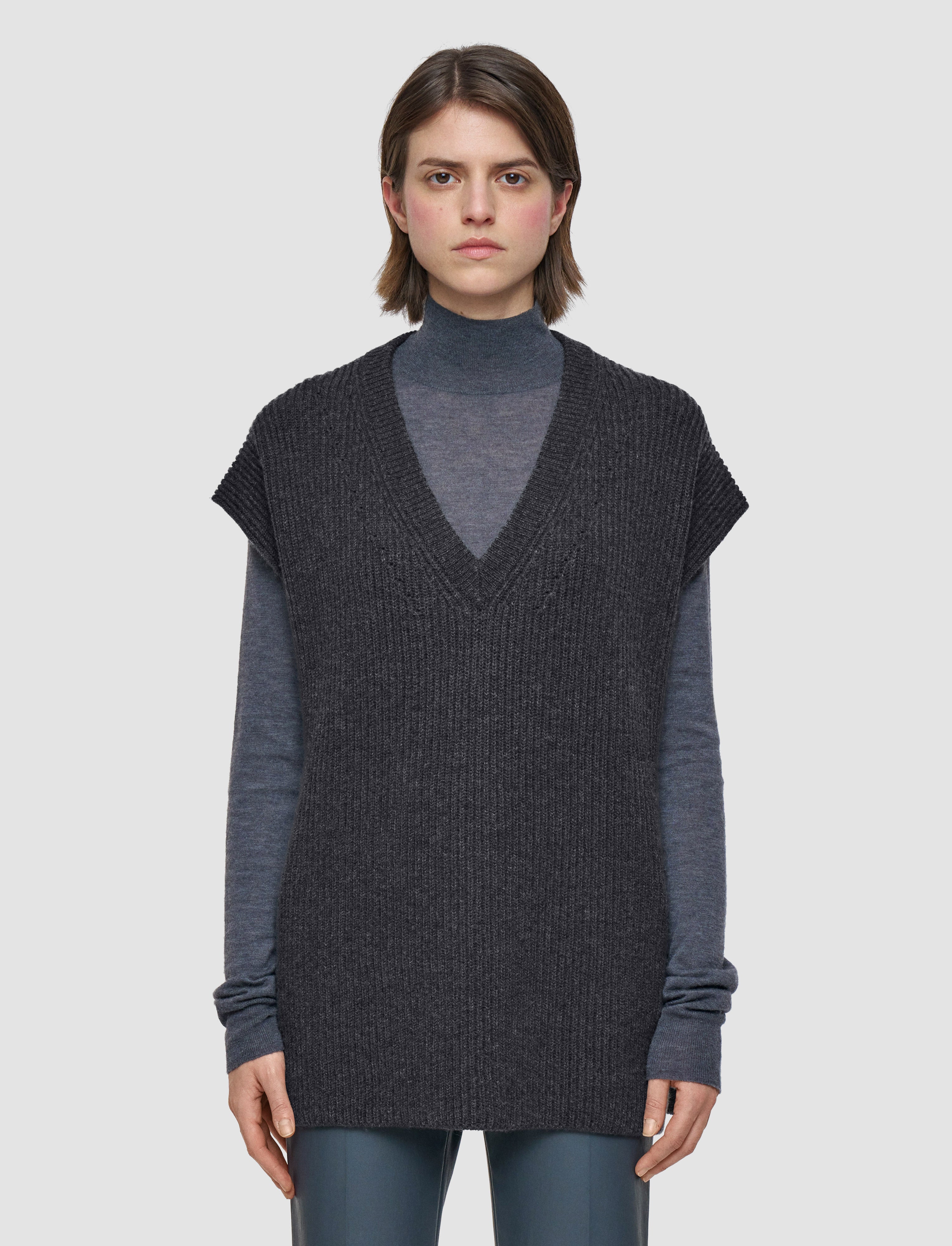 grey-light-cardigan-stitch-vest-JOSEPH