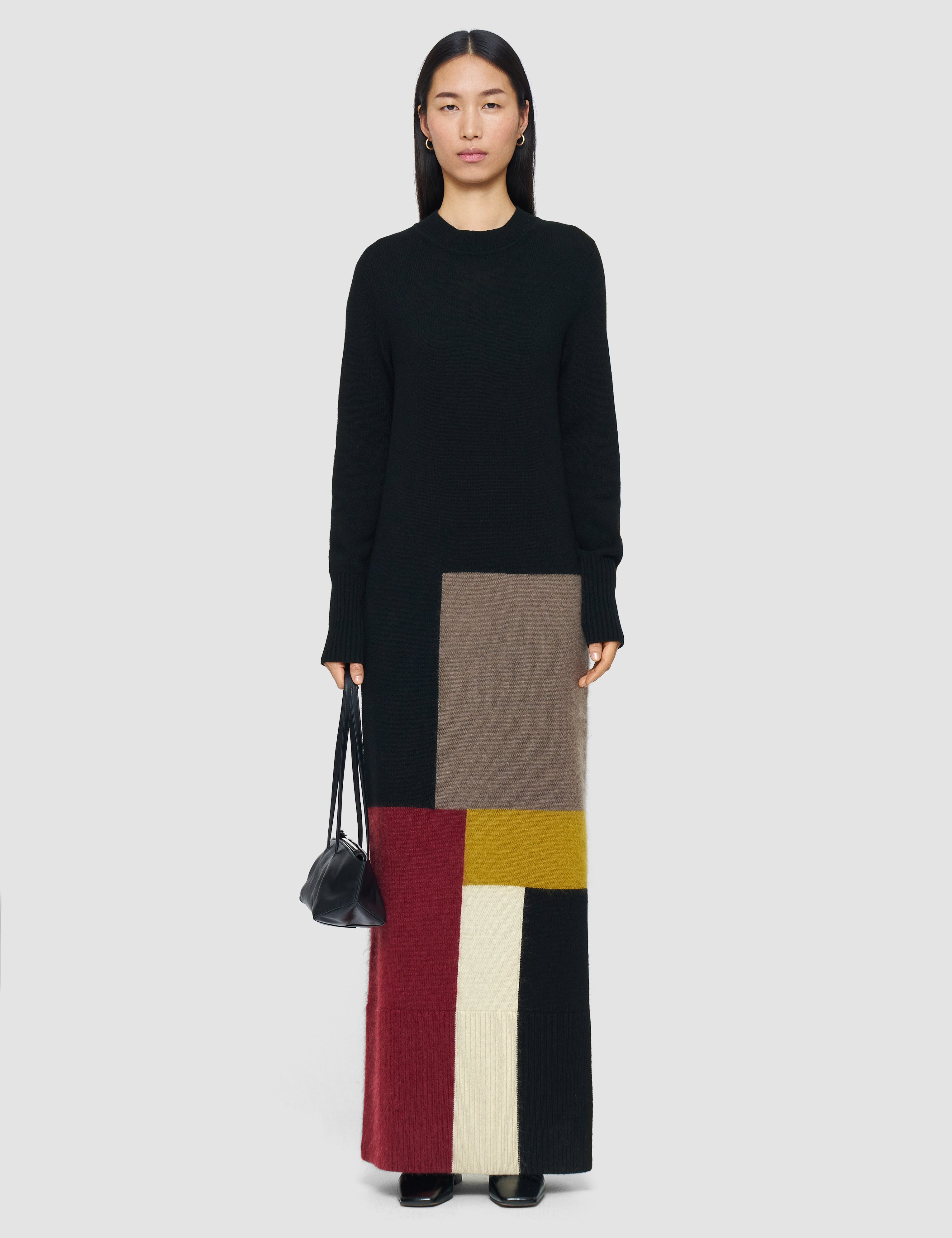 Grey Overlay Wool Dress - Joseph