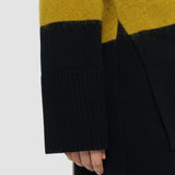Grey Overlay Wool Jumper - Joseph