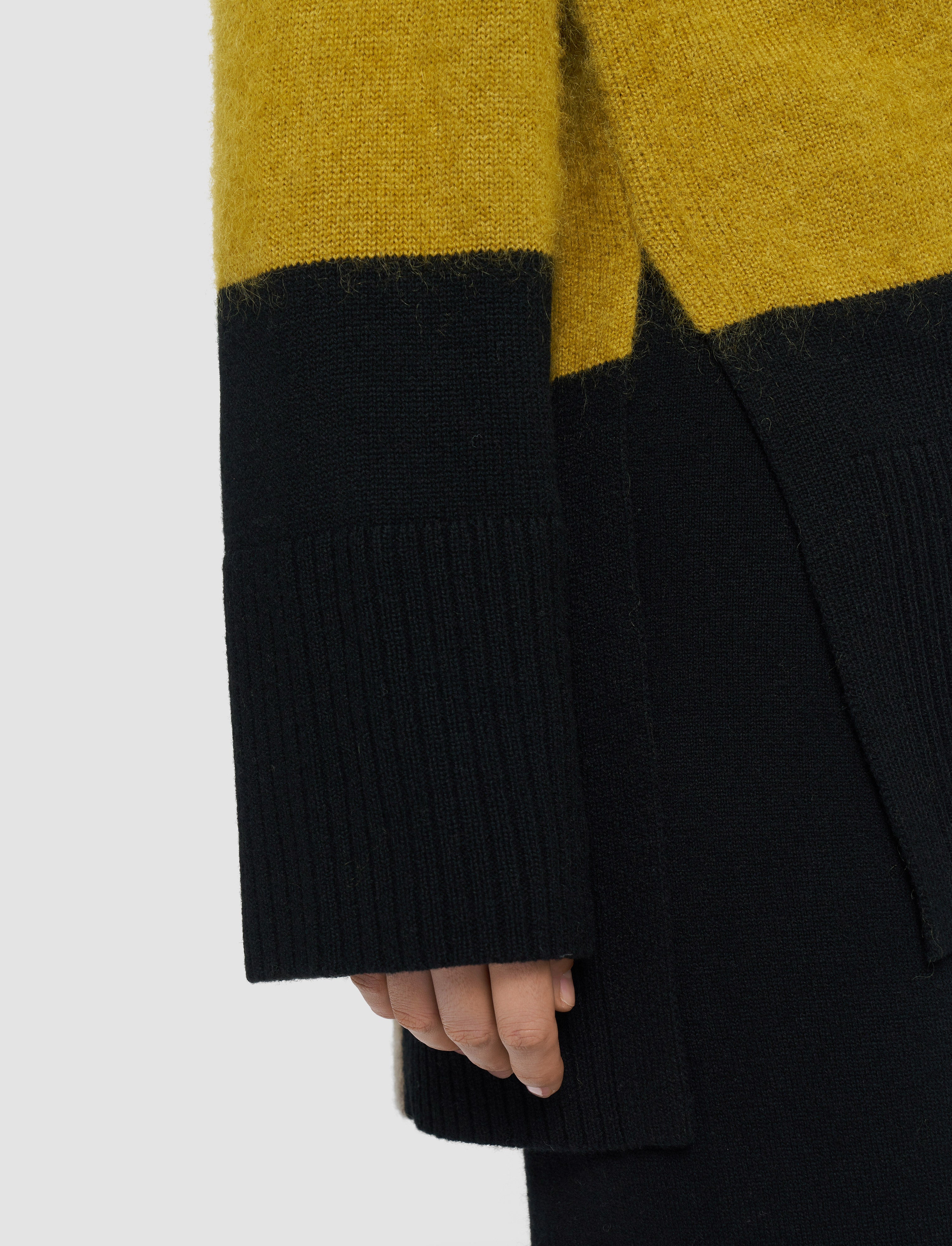 グレー-overlay-wool-ジャンパー-JOSEPH