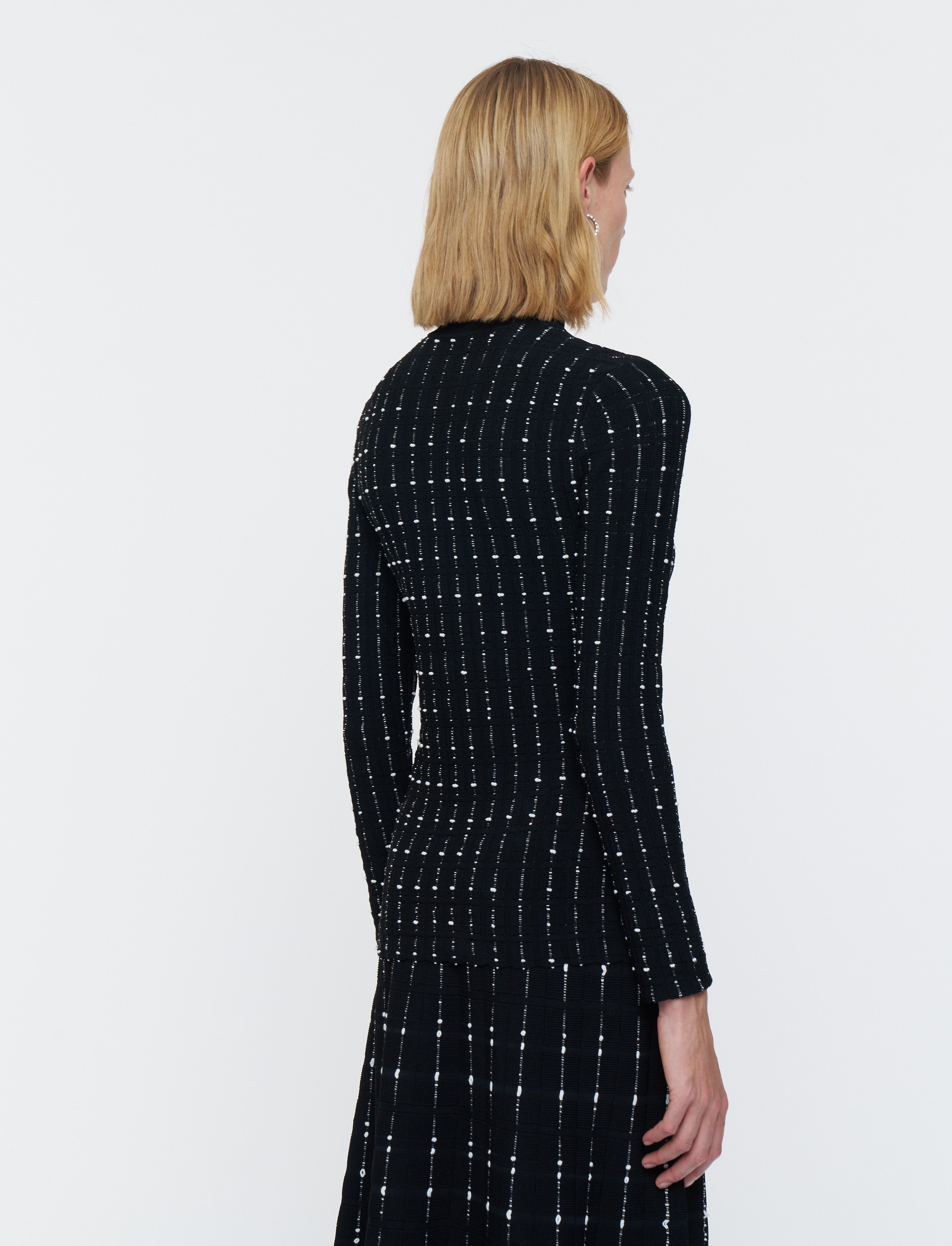 black-fragmented-stripes-mock-neck-top-JOSEPH