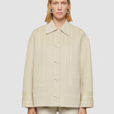 Beige Molitor Geometric Double Face Wool Coat - Joseph