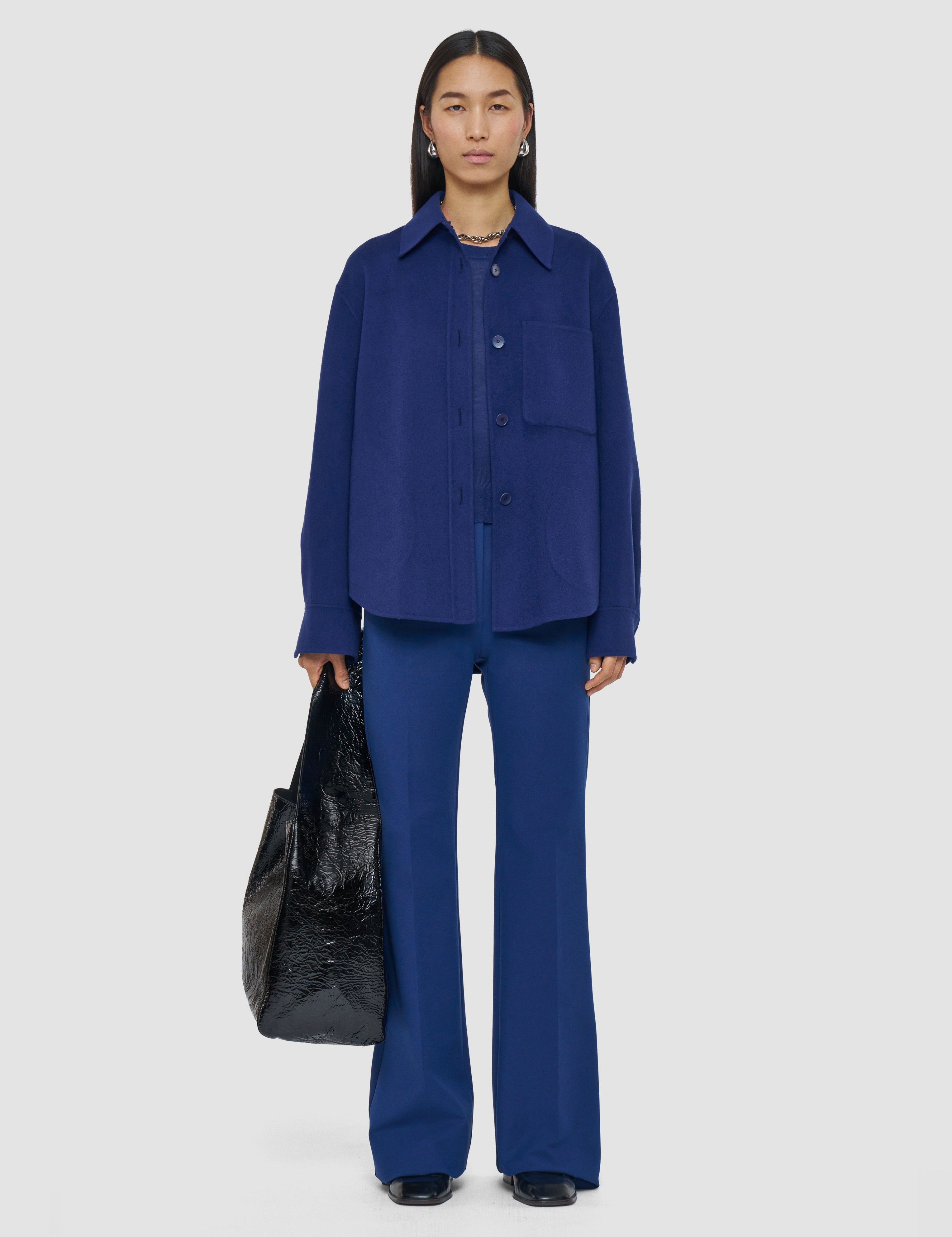 Blue Jelia Light Double Face Wool Overshirt - Joseph