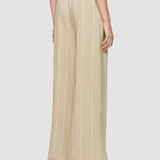 Beige Alanel Embroidered Stripes Trousers - Joseph
