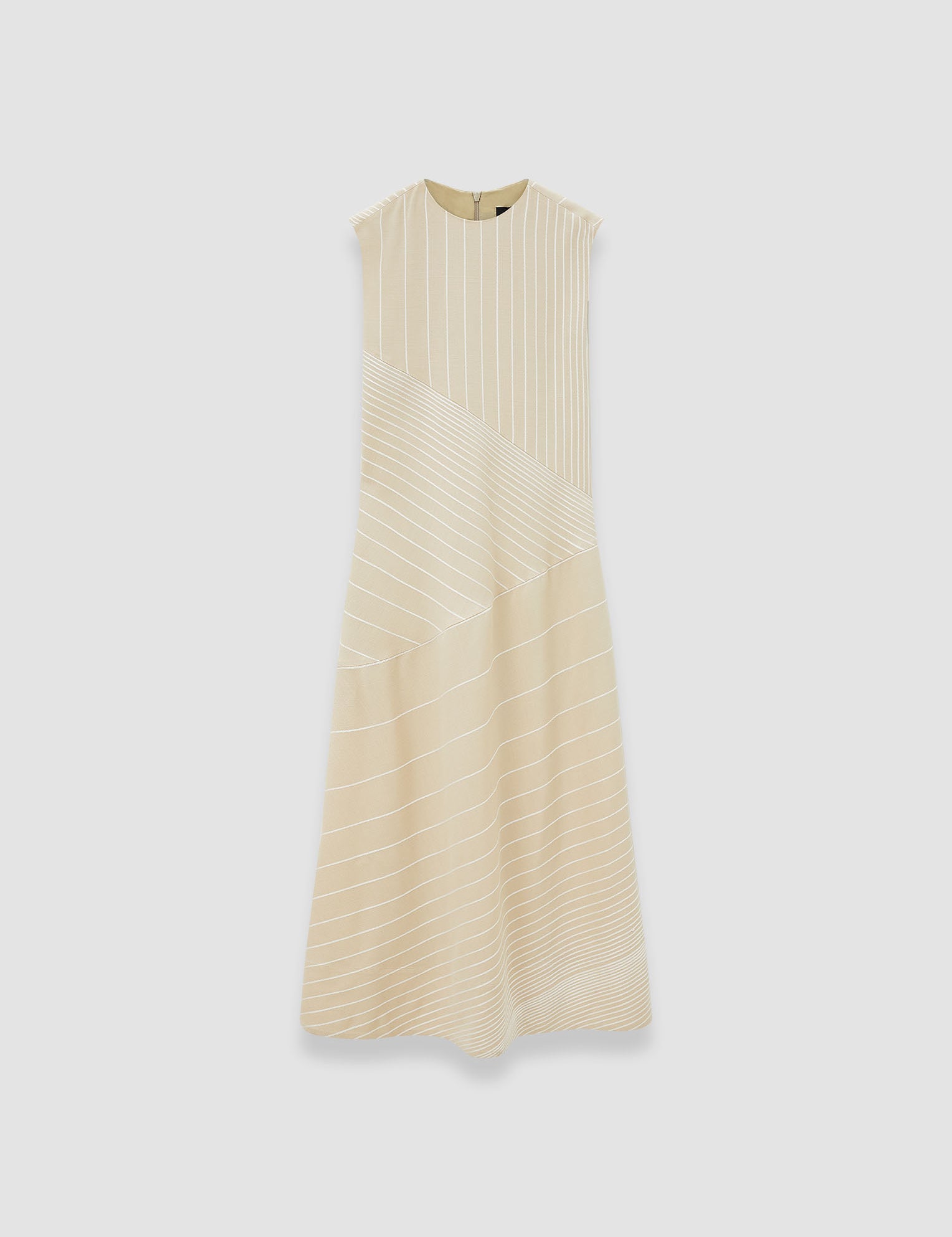 Beige Maryse Embroidered Stripes Dress - Joseph