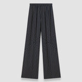 Black Hulin Geometric Print Silk Trousers - Joseph