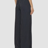Black Hulin Geometric Print Silk Trousers - Joseph