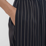 Black Hulin Geometric Print Silk Trousers - Joseph