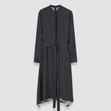 Black Orlana Geometric Print Silk Dress - Joseph