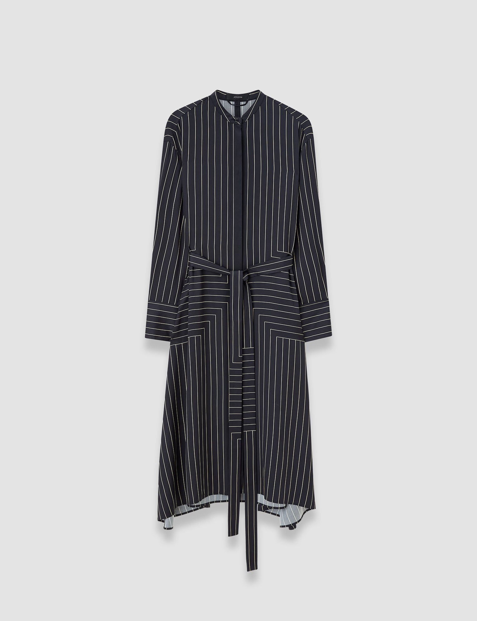 Black Orlana Geometric Print Silk Dress - Joseph
