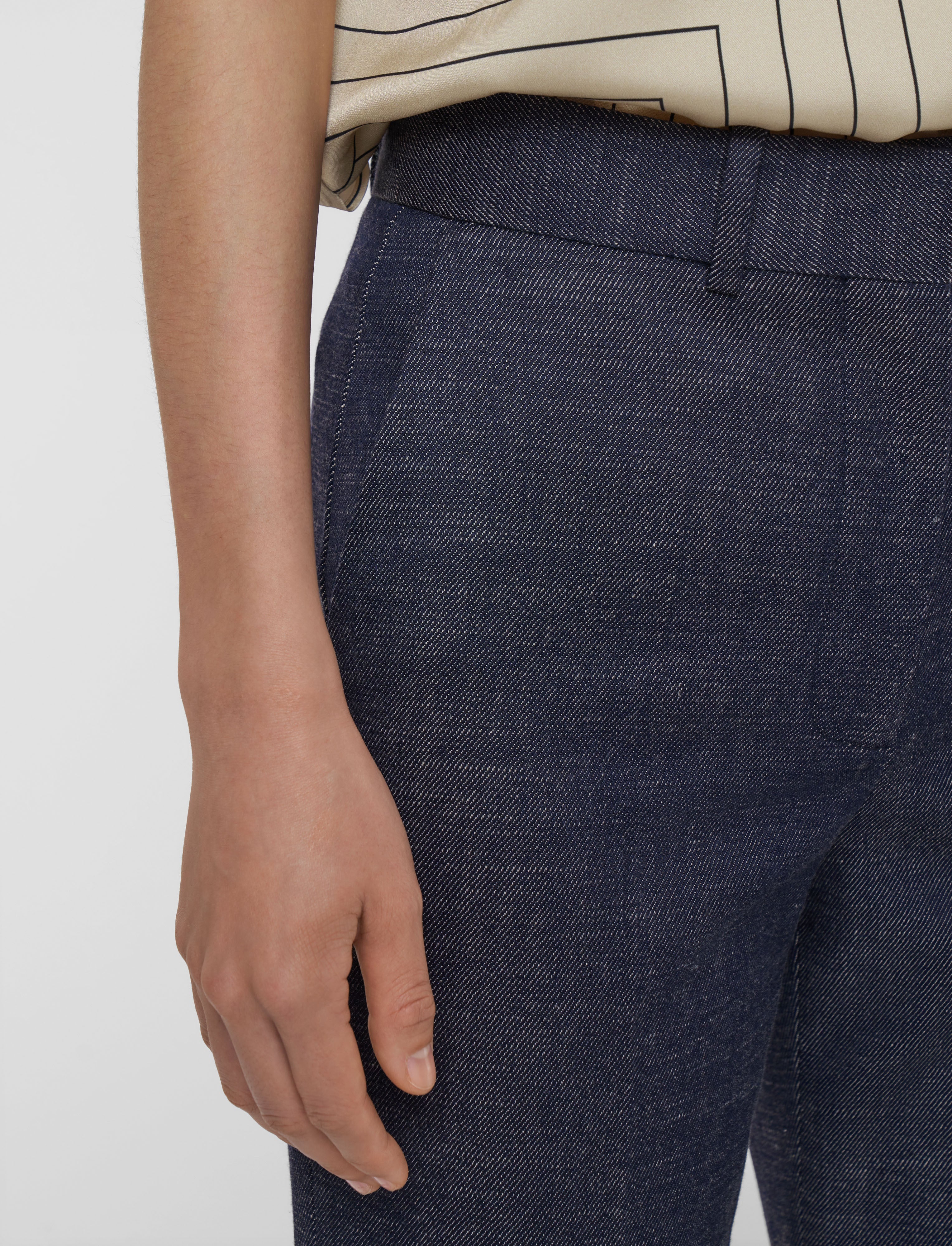 青-morissey-sartorial-denim-トラウザーズ-JOSEPH