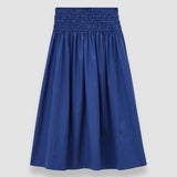 Blue Leonie Cotton Sateen Skirt - Joseph