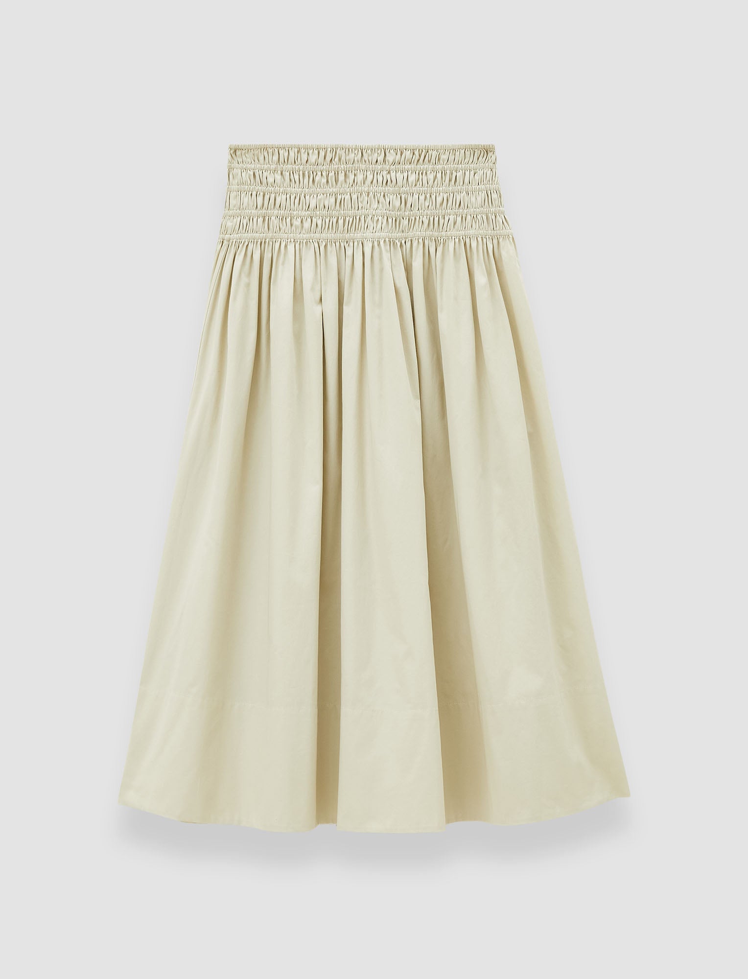 beige-leonie-cotton-sateen-skirt-JOSEPH