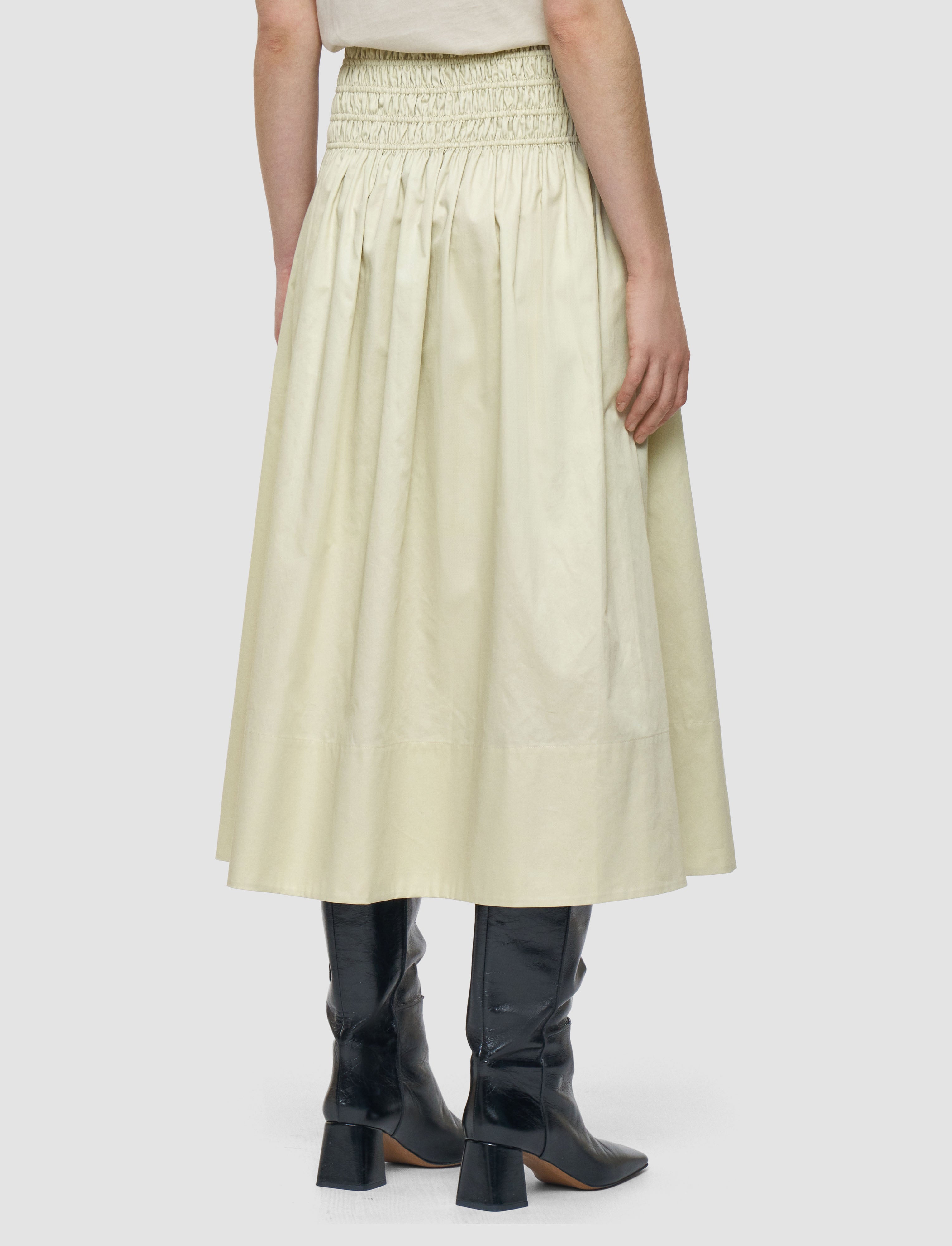 beige-leonie-cotton-sateen-skirt-JOSEPH