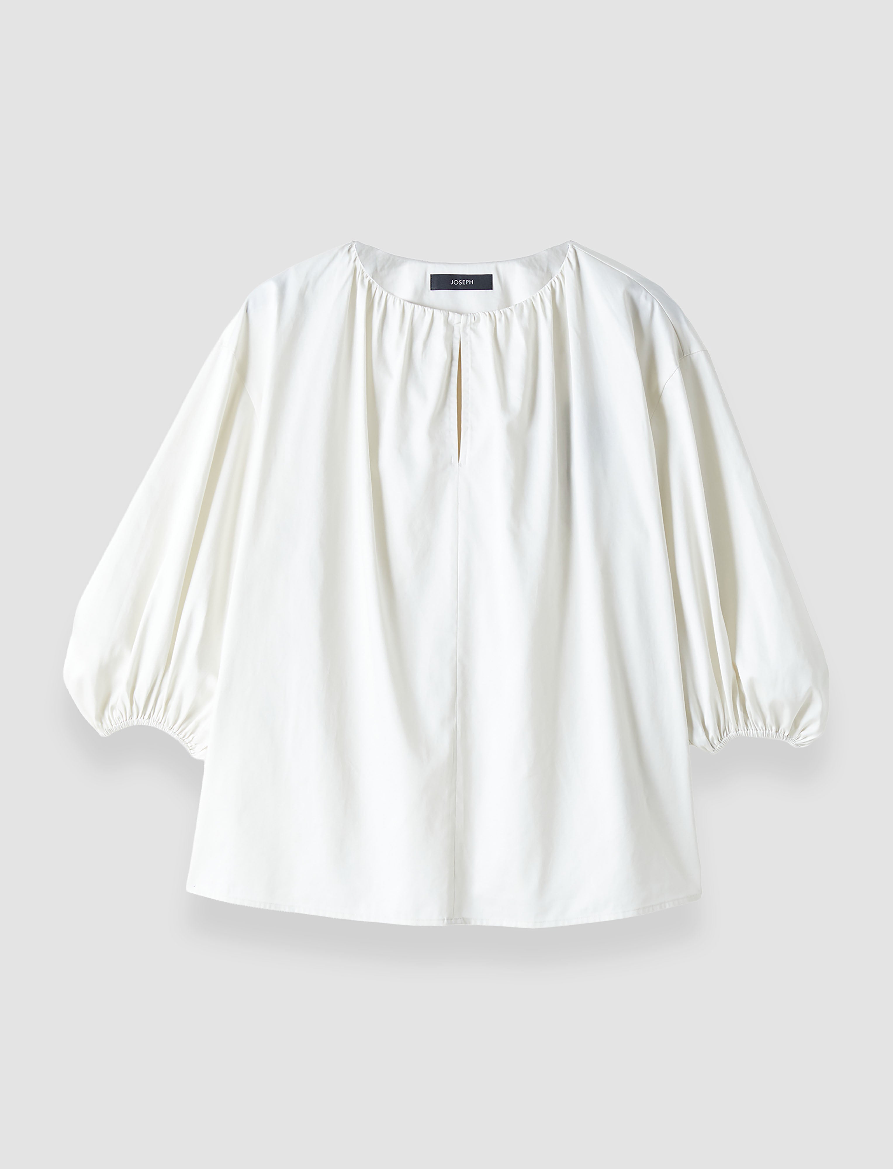 white-godin-cotton-sateen-blouse-JOSEPH