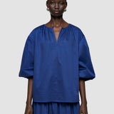Blue Godin Cotton Sateen - Joseph