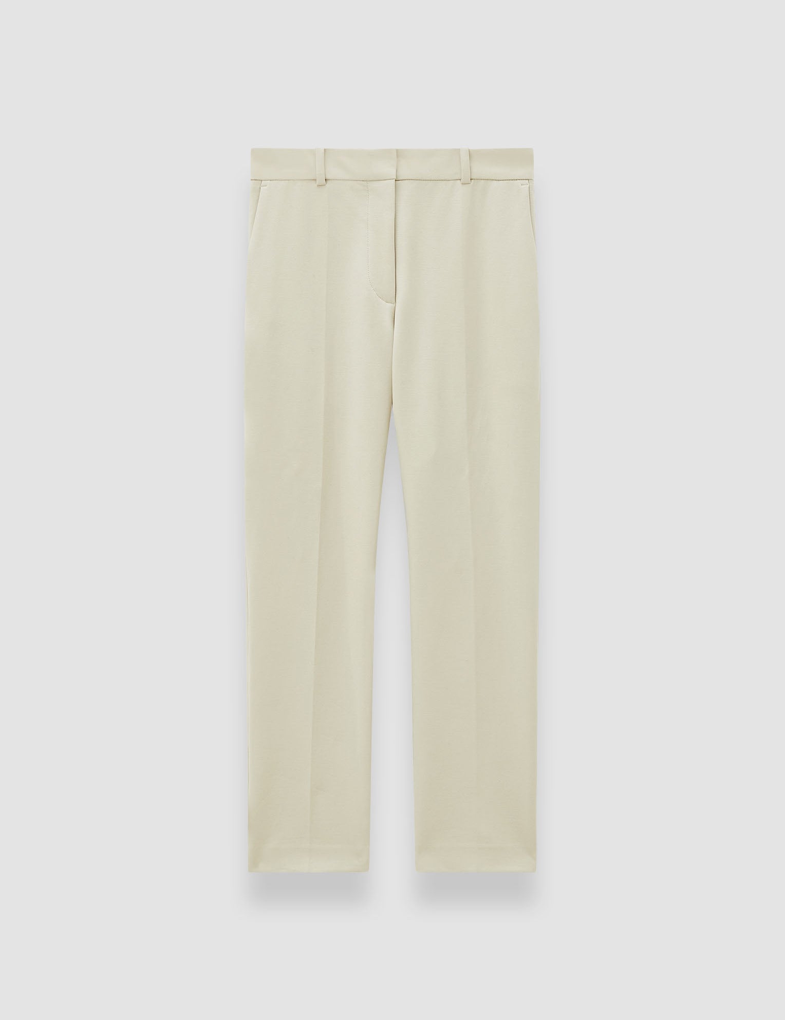 Beige Bi-Stretch Toile Coleman Trousers - Joseph