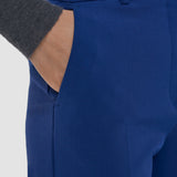 Blue Bi-Stretch Toile Tafira Trousers - Joseph