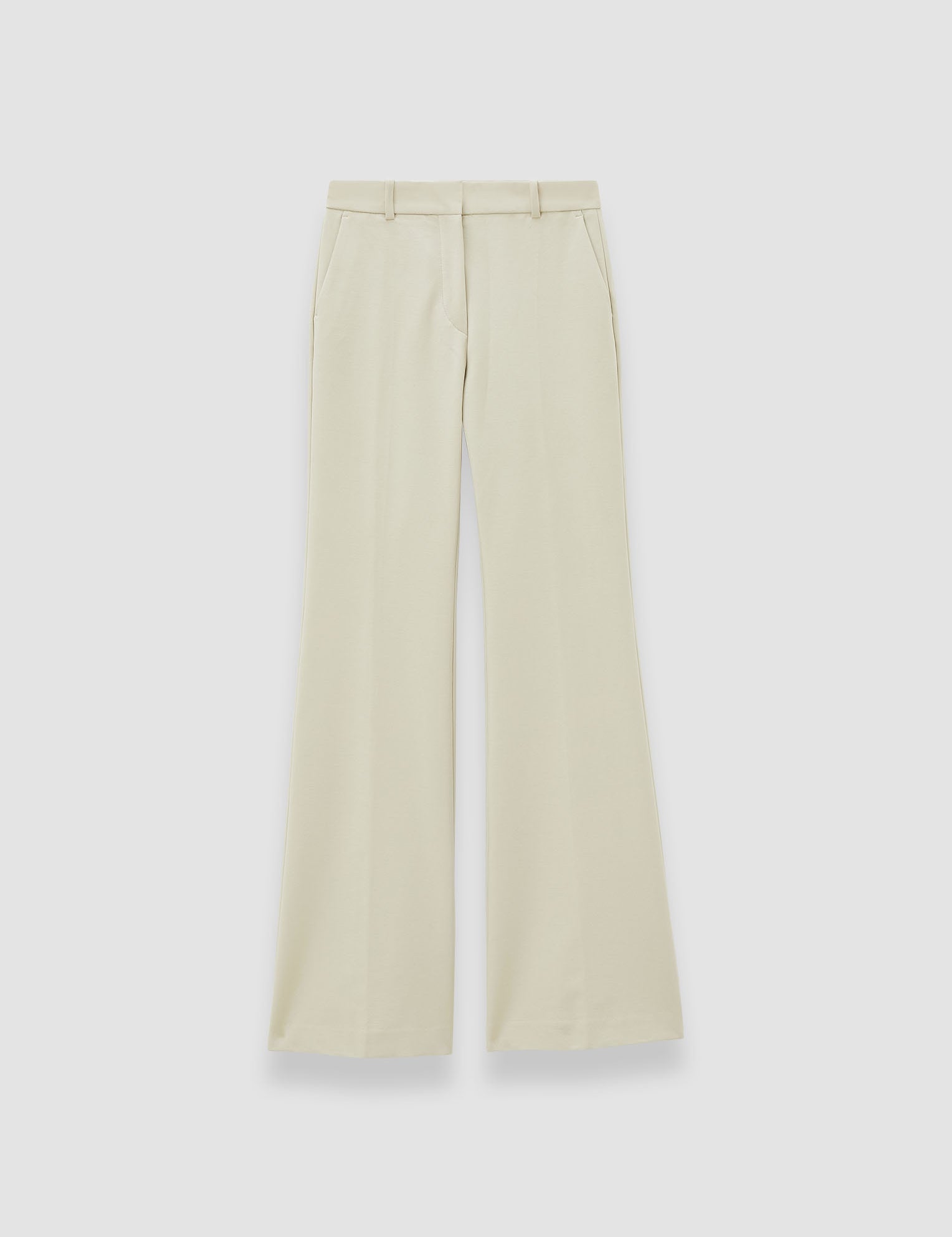 Beige Bi-Stretch Toile Tafira Trousers - Joseph