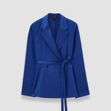Blue Joubert Silk Satin Jacket - Joseph