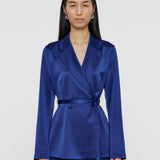 Blue Joubert Silk Satin Jacket - Joseph