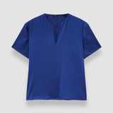 Blue Gala Silk Satin Blouse - Joseph