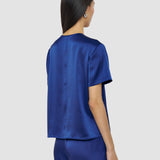 Blue Gala Silk Satin Blouse - Joseph