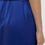 Blue Daviel Silk Satin Dress - Joseph