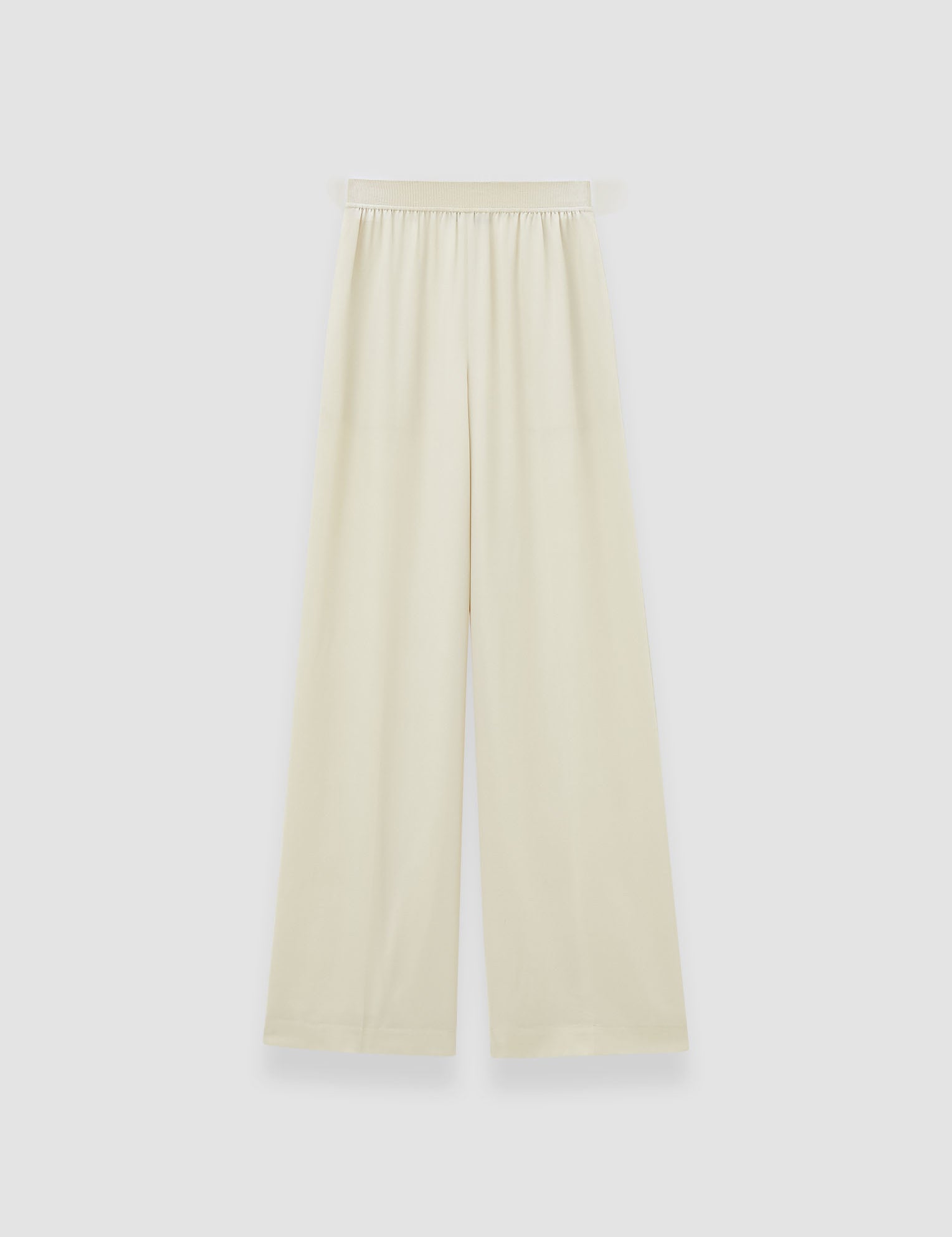 Beige Hulin Crepe de Soie Silk Trousers - Joseph