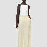 Beige Hulin Crepe de Soie Silk Trousers - Joseph