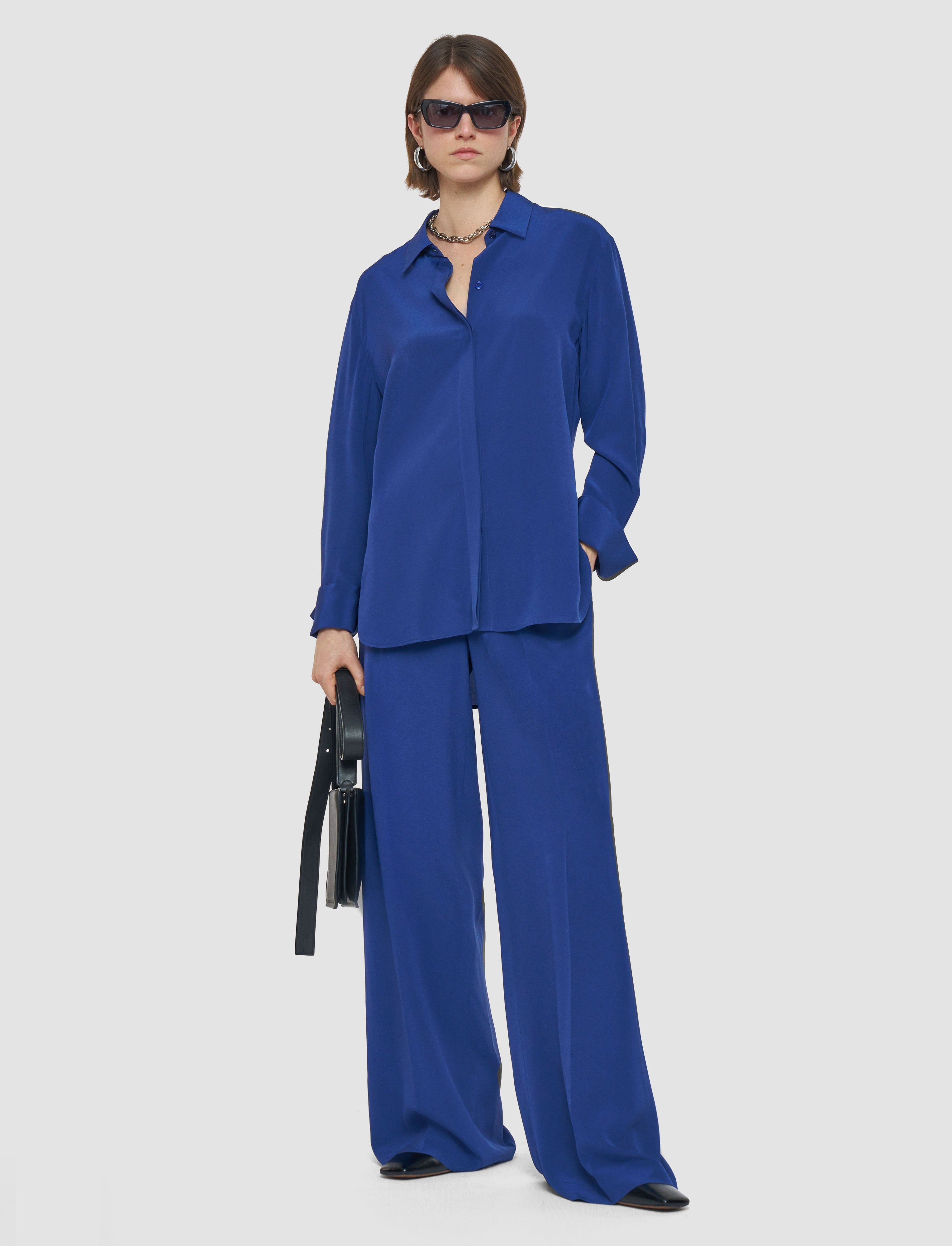blue-bold-crepe-de-soie-silk-blouse-JOSEPH
