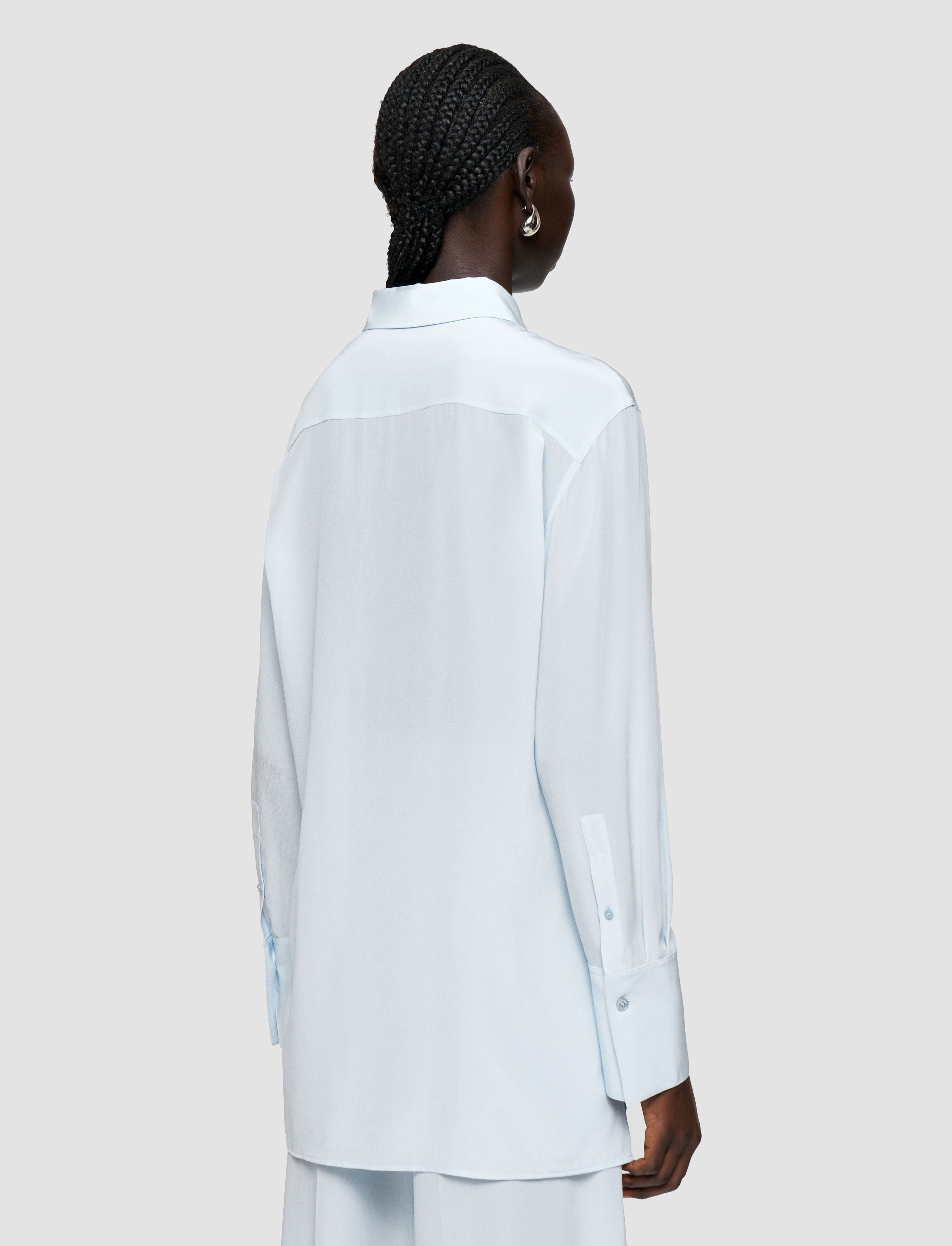 blue-bold-crepe-de-soie-silk-blouse-JOSEPH