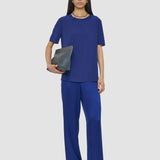 Blue Rubin Crepe de Soie Silk Blouse - Joseph