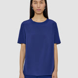 Blue Rubin Crepe de Soie Silk Blouse - Joseph