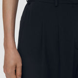 Black Tarn Crepe de Soie Silk Trousers - Joseph