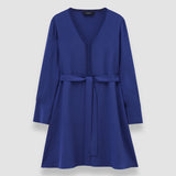 Blue Siam Crepe de Soie Silk Dress - Joseph