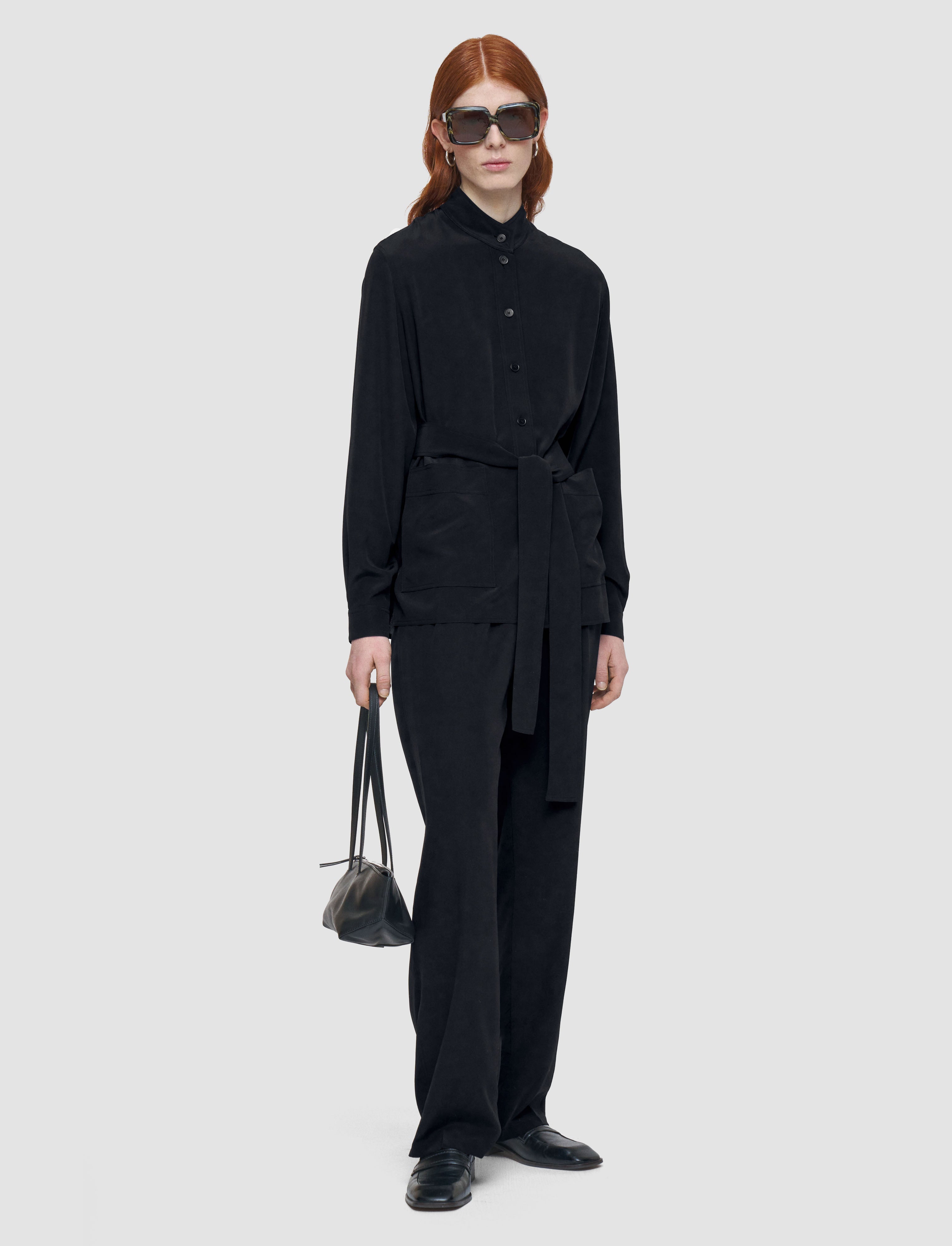 black-lamy-crepe-de-soie-silk-jacket-JOSEPH