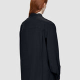 Black Lamy Crepe de Soie Silk Blouse - Joseph