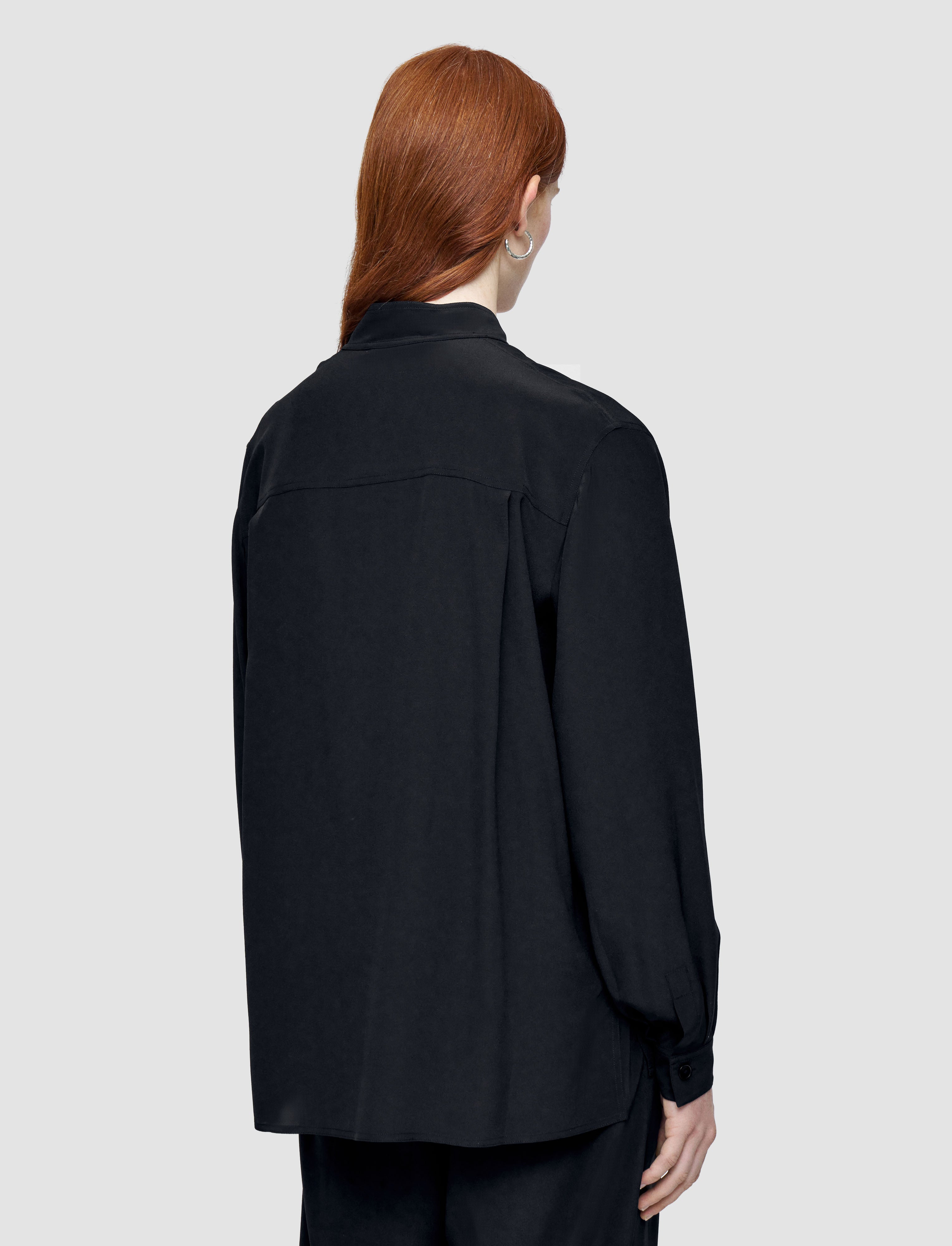 black-lamy-crepe-de-soie-silk-jacket-JOSEPH