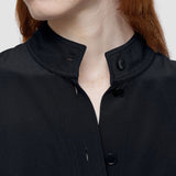 Black Lamy Crepe de Soie Silk Blouse - Joseph