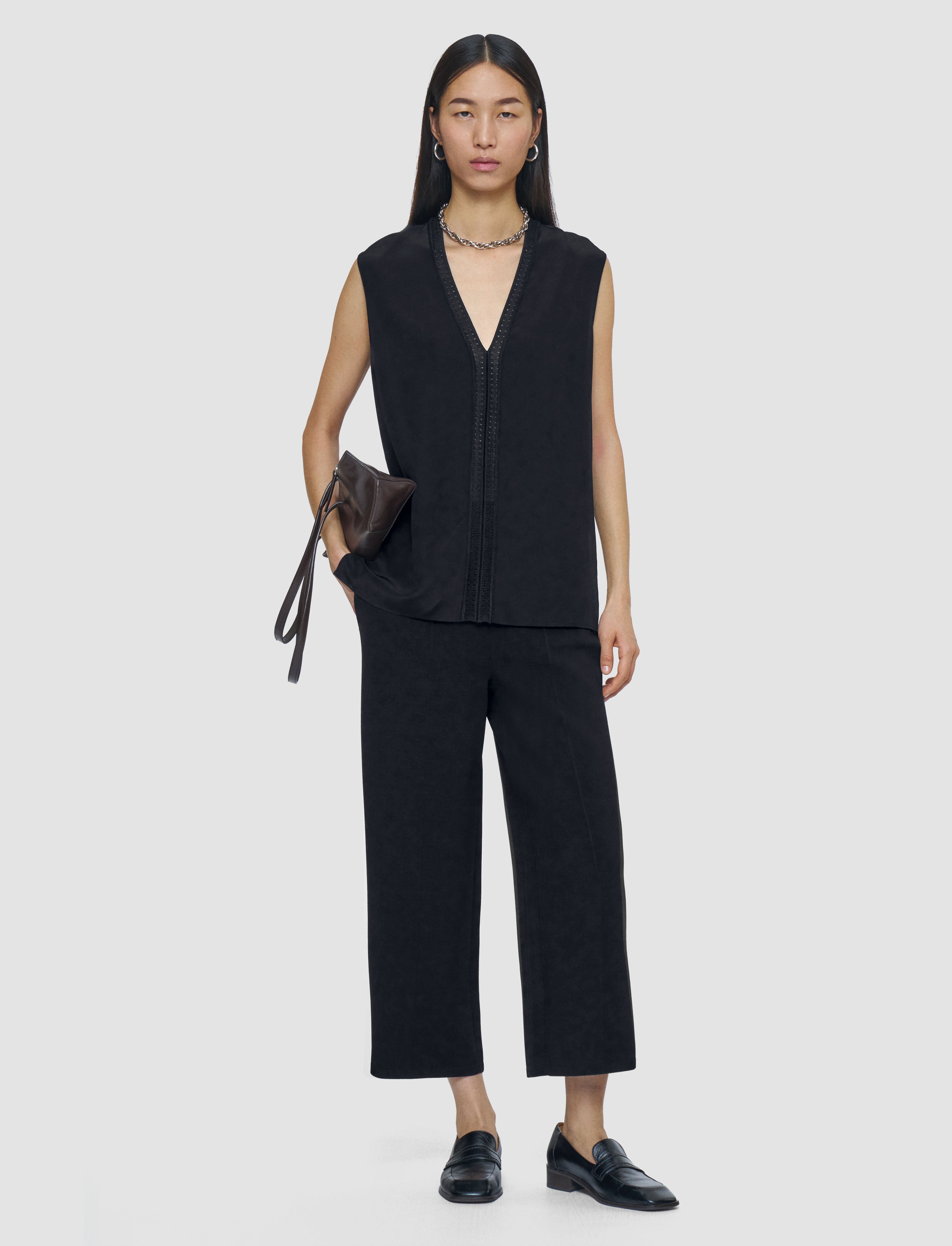 black-louis-crepe-de-soie-silk-blouse-JOSEPH