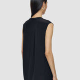Black Louis Crepe de Soie Silk Blouse - Joseph