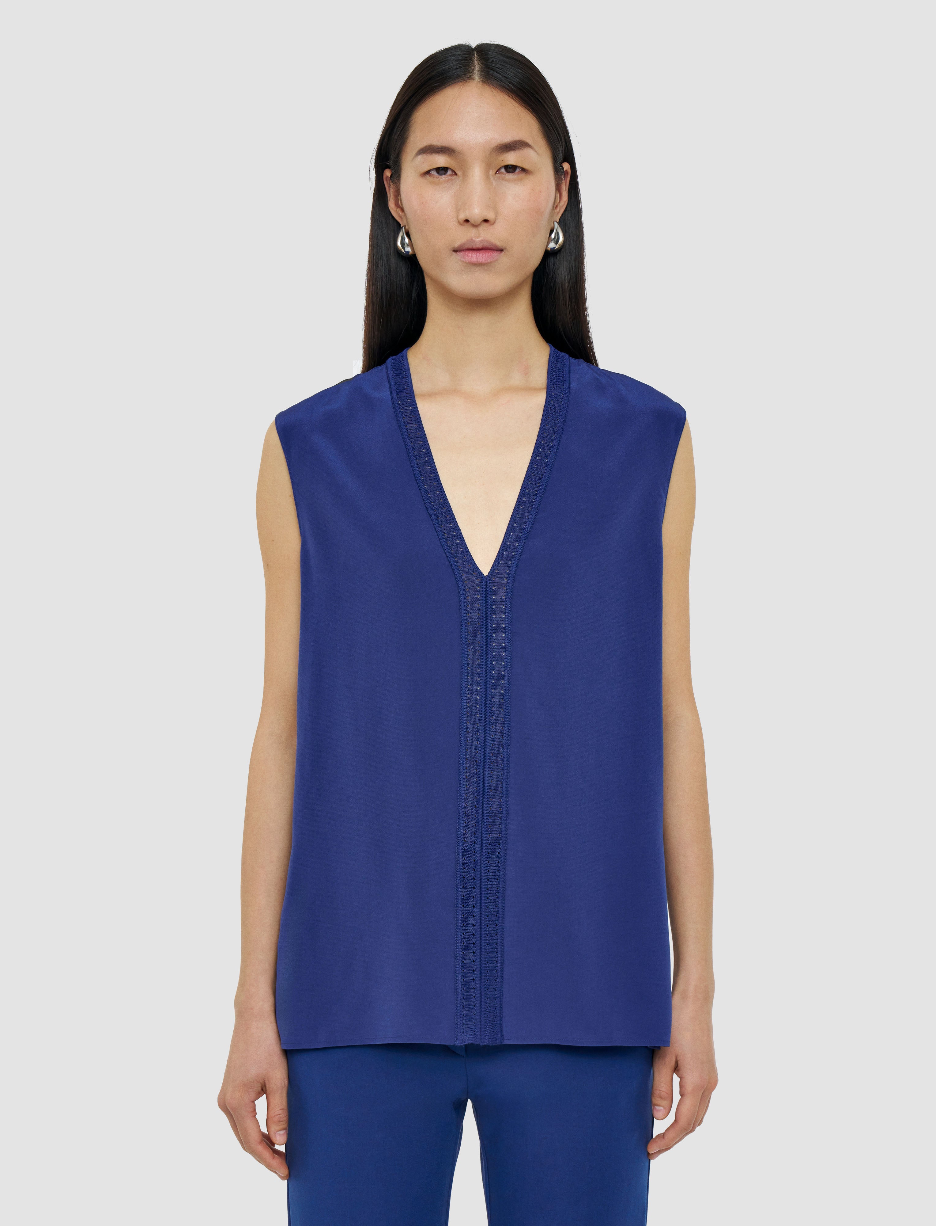 blue-louis-crepe-de-soie-silk-blouse-JOSEPH