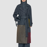 Grey Merton Overlay Wool Coat - Joseph