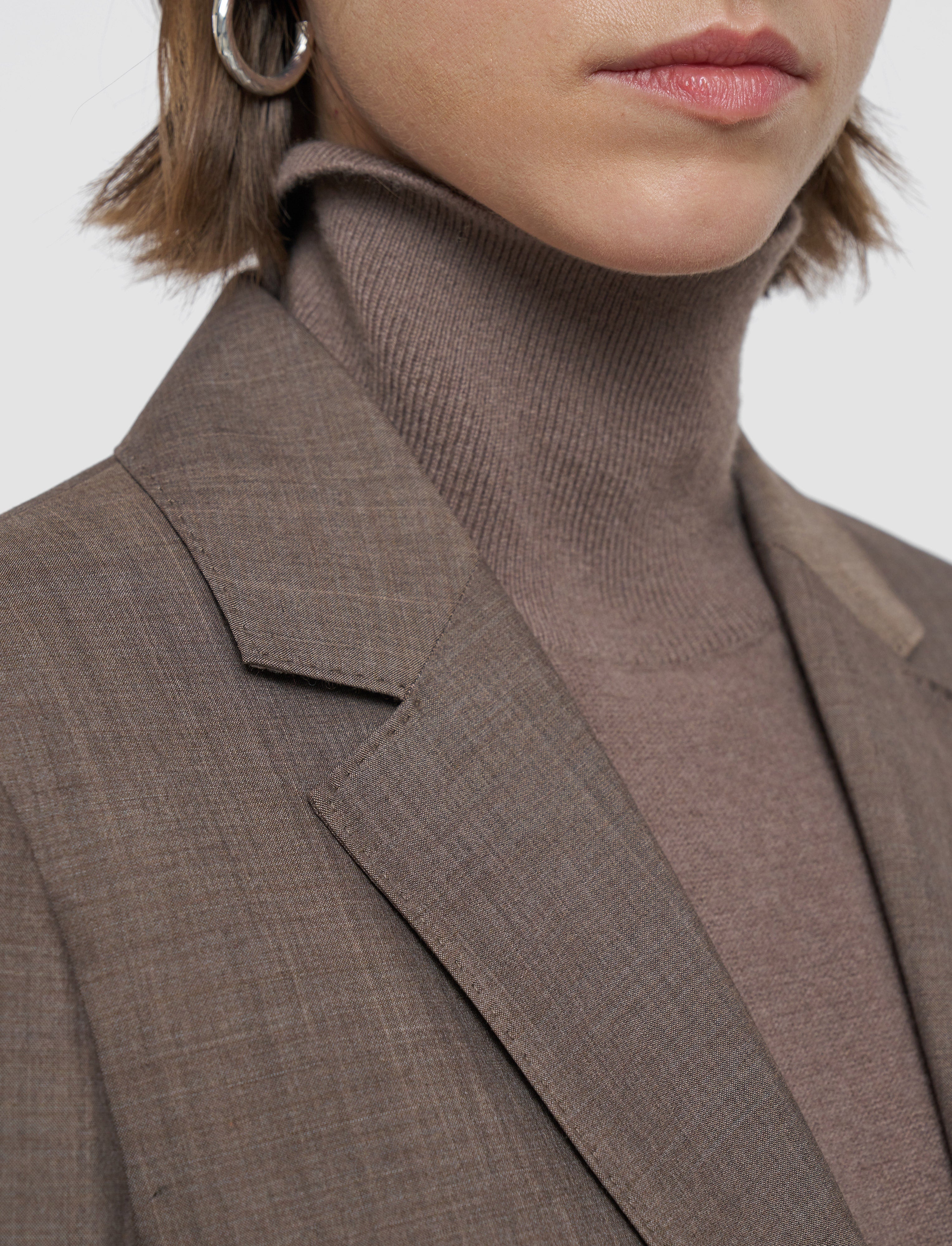 marron-veste-marty-en-laine-legere-JOSEPH