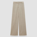 Beige Alana Melange Wool Trousers - Joseph