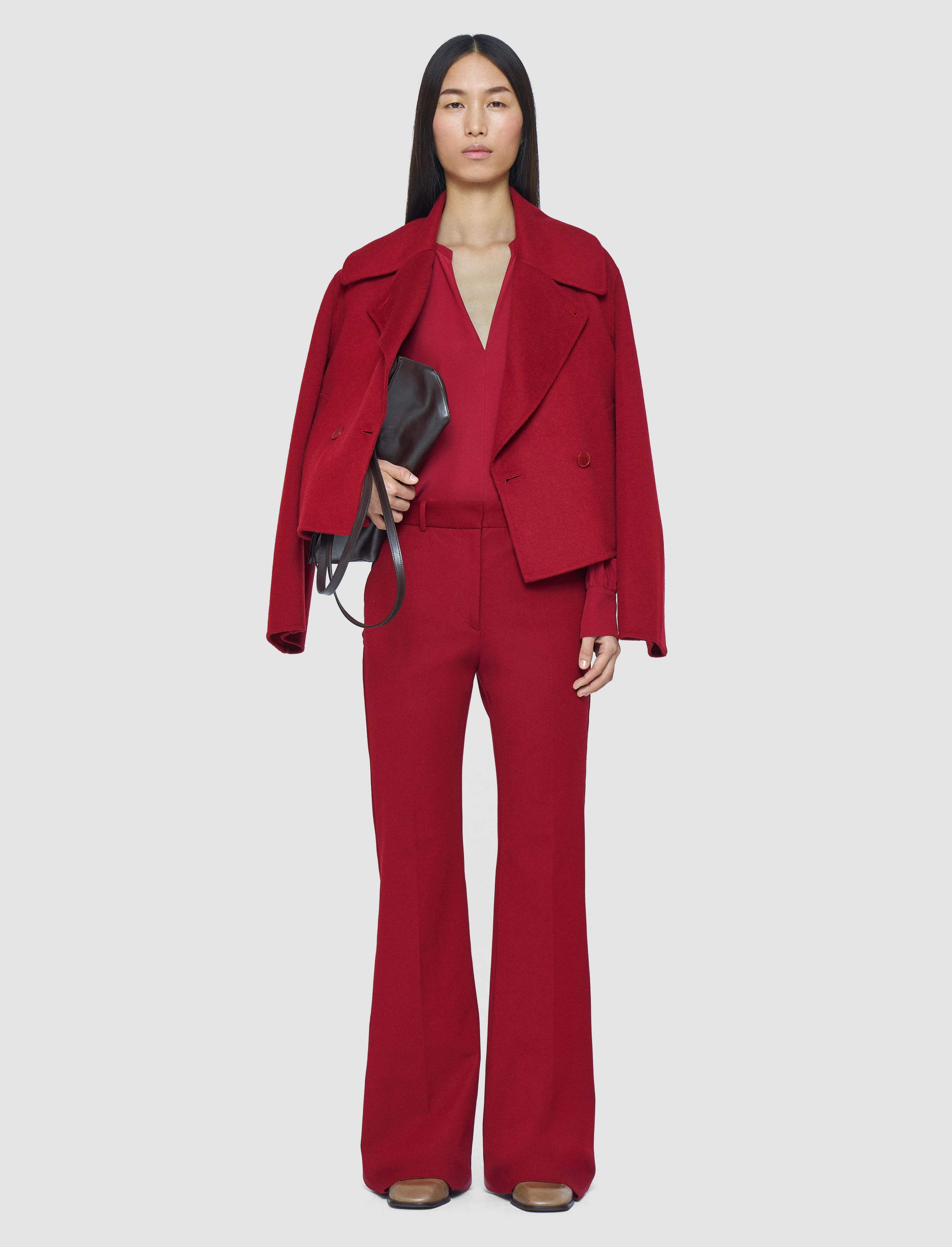 red-tafira-gabardine-stretch-trousers-JOSEPH