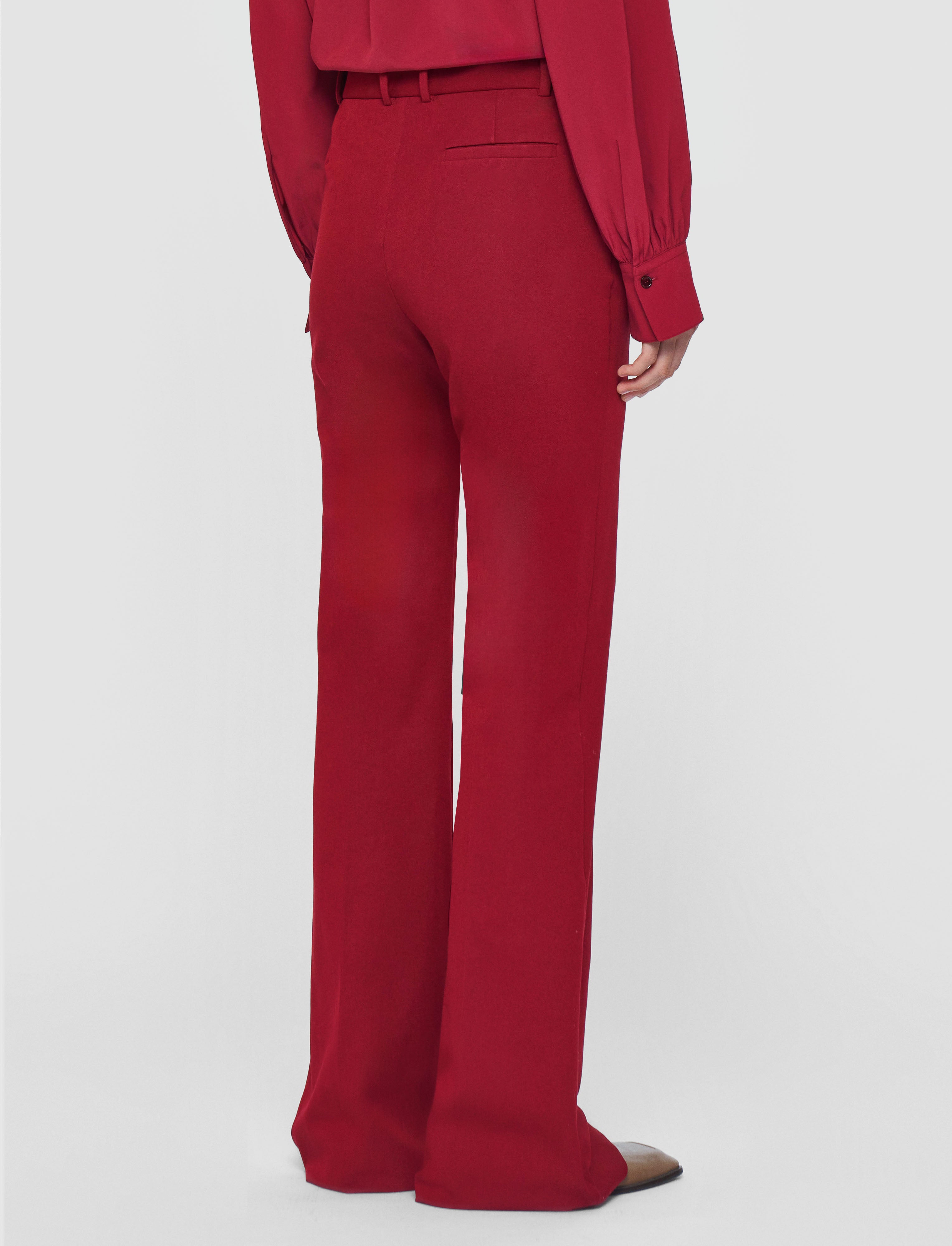 red-tafira-gabardine-stretch-trousers-JOSEPH